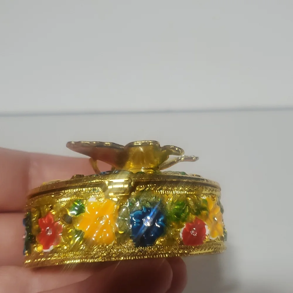 Floral Butterfly Jewelry Box - Picture 3 of 9